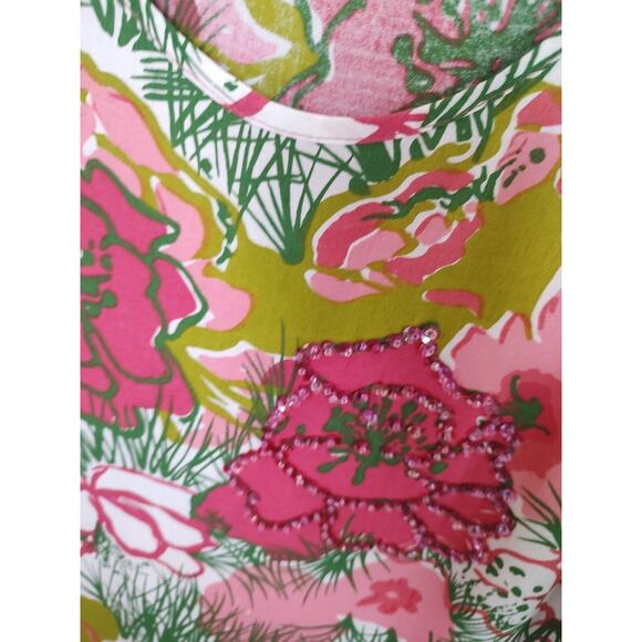 Vintage James.S Casuals Floral Dress Large Vacation and Tropical - Picture 6 of 16